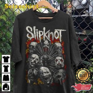 90s Slipknot Inspired Hip Hop Rock Street Style Graphic Tee