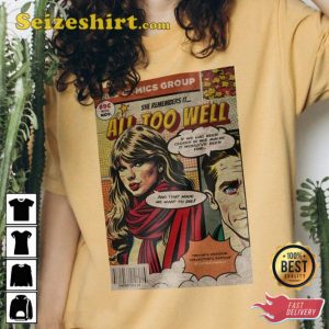 All Too Well Comic Taylor Swiftie Inspired Red Era Tour 2023 Concert Tee