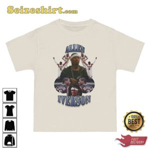 Allen Iverson 90s Bootleg Graphic Tshirt Gift For Fans