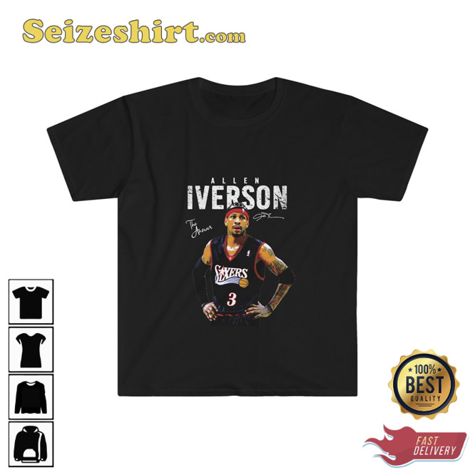 Allen Iverson Shirt Basketball shirt Classic 90s Graphic Tee Unisex Vintage  Bootleg Gift Retro