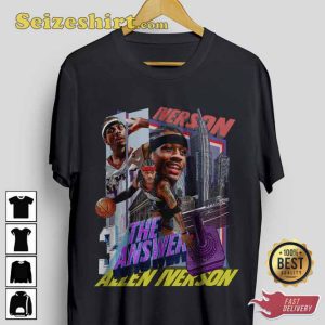 Allen Iverson Shirt Throwback Unisex T-shirt For Basketball Player