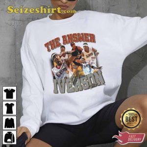 Allen The Answer Iverson Vintage Style Basketball Lover T-Shirt