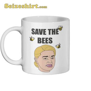 Amber Heard Inspired Save The Bees Mug