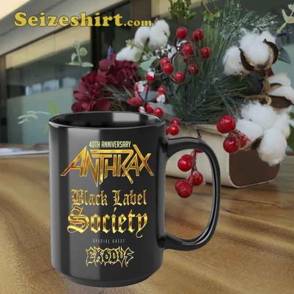 Anthrax 40th Anniversary North American Tour 2023 Mug Gift