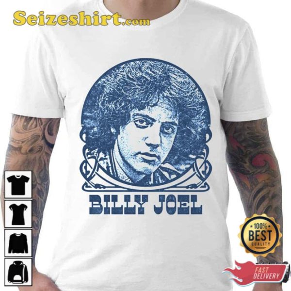 Artwork Of Billy Joel Gift For Fan Unisex Vintage T-Shirt