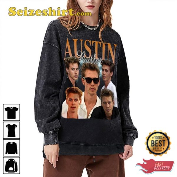 Austin Butler Actor Elvis The Rock Icon Graphic Design Movie Shirt