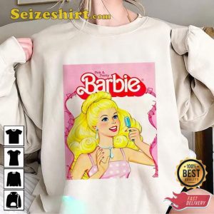 Barbie Doll Baby Birthday Party 1994 Come On Lets Go Party Shirt1