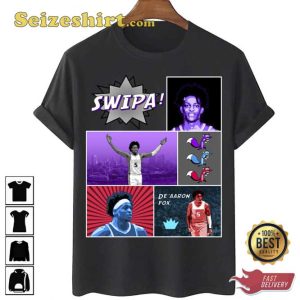Basketball Swipa Comic Collage De aaron Fox Unisex T-Shirt
