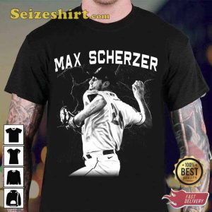 Black And White Art Max Scherzer Baseball Unisex T-Shirt