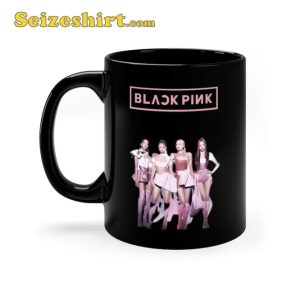 Black Pink Whole Team Line Up Fancy Kpop Ceramic Coffee Mug1