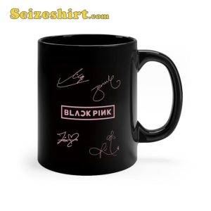 Black Pink Whole Team Line Up Fancy Kpop Ceramic Coffee Mug2
