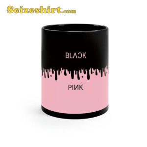Black Pinkk Up And Down Design Gift for Blink Coffee Mug1