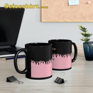 Black Pinkk Up And Down Design Gift for Blink Coffee Mug2