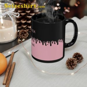 Black Pinkk Up And Down Design Gift for Blink Coffee Mug3