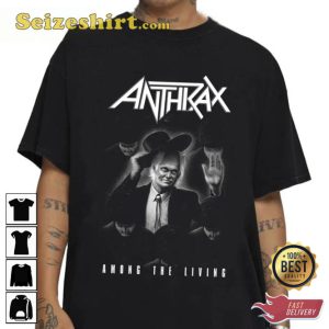Black Retro Among The Living Anthrax Unisex Sweatshirt