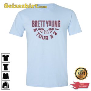 Brett Young 5 Tour 321 Gift For Fan Unisex T-Shirt