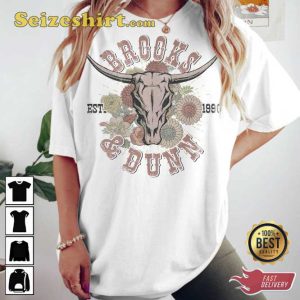 Brooks Dunn Flower The Greatest Hits Collection Tee Shirt