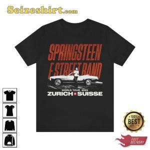 Bruce Springsteen and the E Street Band 2023 World Tour Zurich Suisse T-shirt