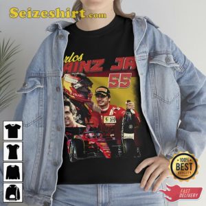 Carlos Sainz JR Ferrari Formula One Racing Tee Shirt