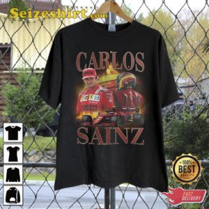Carlos Sainz Racing 90s Vintage Tee Shirt Gift For Fan