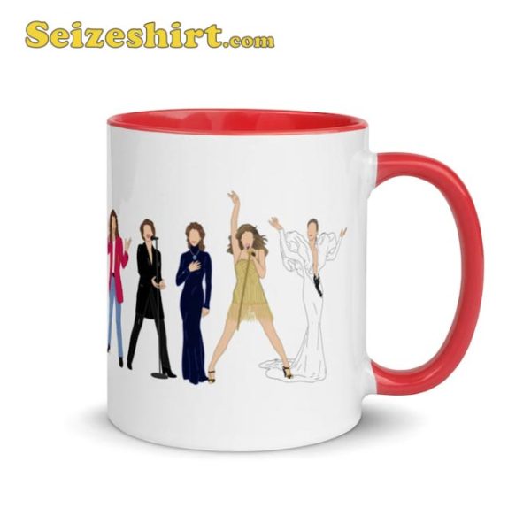 Céline Dion Fashion Illustrated Celine Fan Gift Coffee Mug