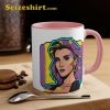 Celine Dion Her Heart Will Go On Cartoon Style Portrait Coffee Mug