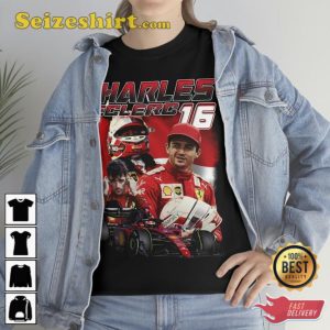 Charles Leclerc Ferrari Formula One Racing Tee Shirt