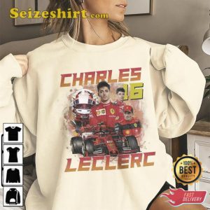 Charles Leclerc Racing 90s Vintage Tee Shirt V1