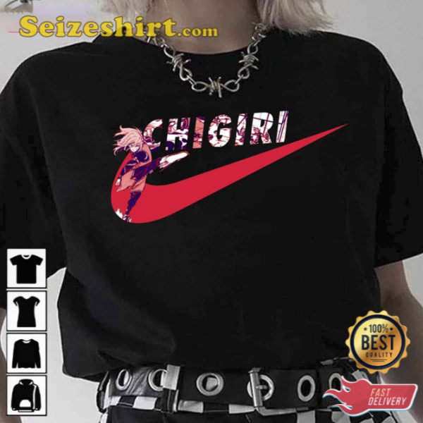 Chigiri Hyoma Sports Nike Logo Blue Lock Unisex T-Shirt Gift For Fan