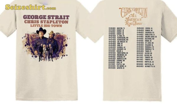 Chris Stapletons All American Road Show Tour 2023 Double Side Trending Unisex T-Shirt