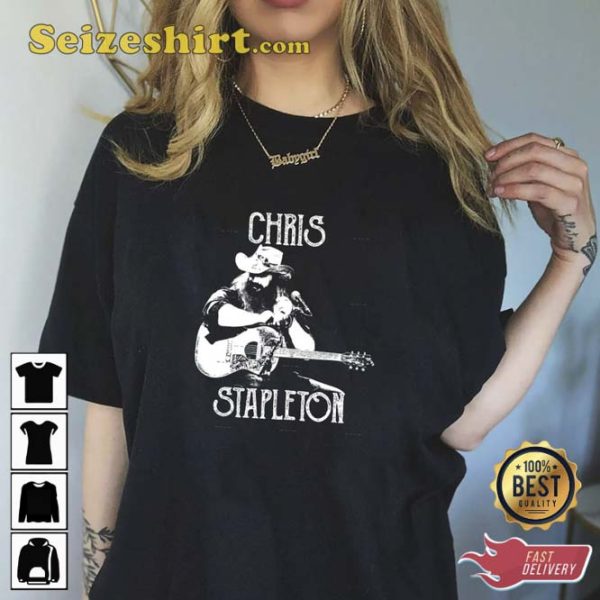 Chris Stapleton The White Stencil Gift For Fan Essential T-Shirt