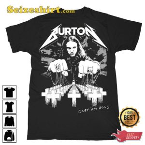 Cliff Burton Master Of Puppets Metallica Hip Hop Rock Music Lover Gift T-Shirt
