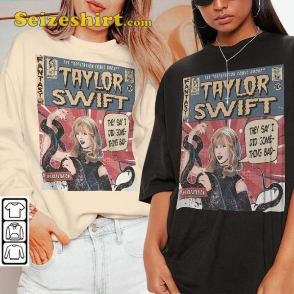 Comic Book Album Taylor I Did Something Bad Unisex Shirt