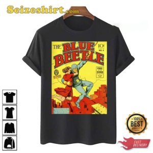 Comic Cover The First Blue Beetle T-Shirt Gift For Fan