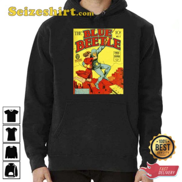 Comic Cover The First Blue Beetle T-Shirt Gift For Fan