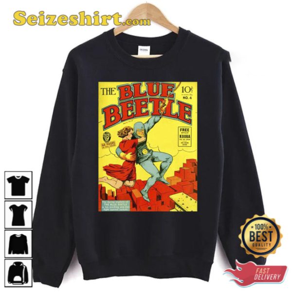 Comic Cover The First Blue Beetle T-Shirt Gift For Fan