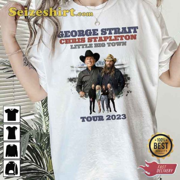 Country Music George Strait Chris Stapleton Big Town Tour 2023 Shirt