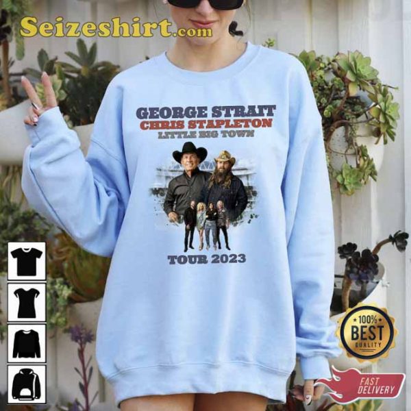 Country Music George Strait Chris Stapleton Big Town Tour 2023 Shirt