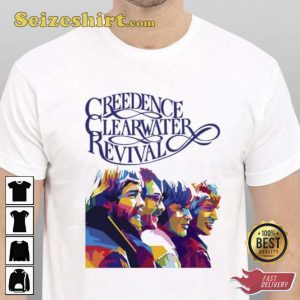 Creedence Clearwater Revival Retro 1971 Art Tee T-Shirt
