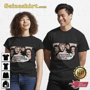 Creedence CCR Rock Band Gift For Fan Unisex T-shirt Design