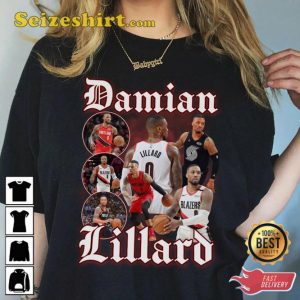 Damian Lillard 90s Portland Basketball Shirt For Fans1