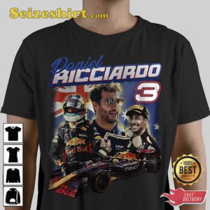 Daniel Ricciardo Red Bull Formula One Racing Tee Shirt