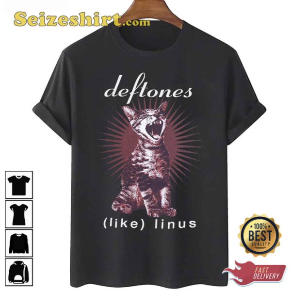 Deftones Cherry Waves Like Linus Cat Unisex T-Shirt