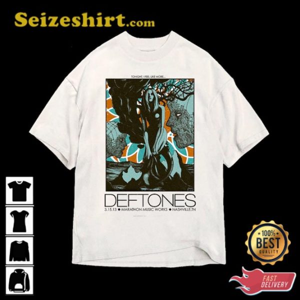 Deftones Marathon Music Works NashvilleTN Unisex T-shirt Design