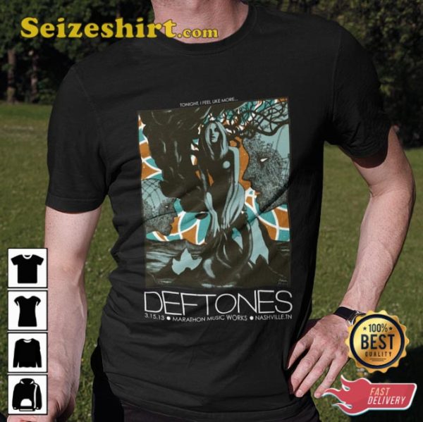 Deftones Marathon Music Works NashvilleTN Unisex T-shirt Design