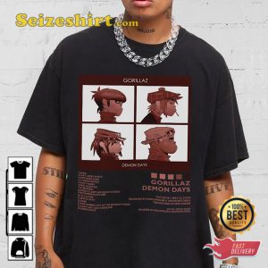 Demon Days 2nd Album By Gorillaz Band Gift For Fan Shirt