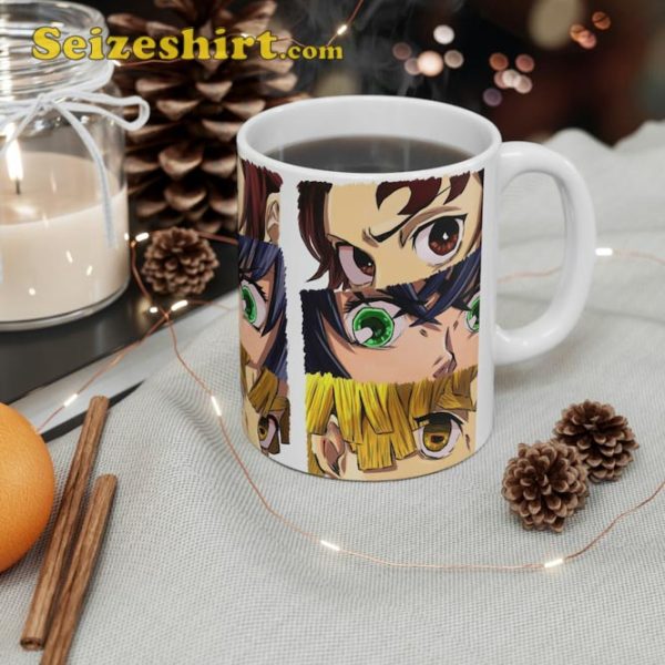 Demon Slayer Characters Tanjiro Zenitsu Inosuke Nezuko Coffee Mug