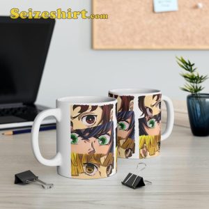 Demon Slayer Characters Tanjiro Zenitsu Inosuke Nezuko Coffee Mug