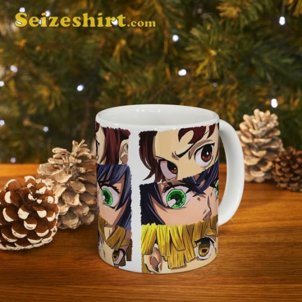 Demon Slayer Characters Tanjiro Zenitsu Inosuke Nezuko Coffee Mug