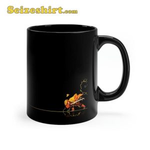 Demon Slayer Zenitsu Agatsuma Eightfold Lightning Skill Black Coffee Mug3